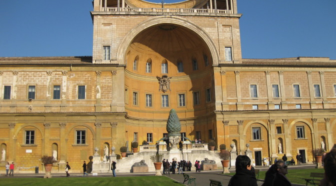 The gardens of the Vatican Museums